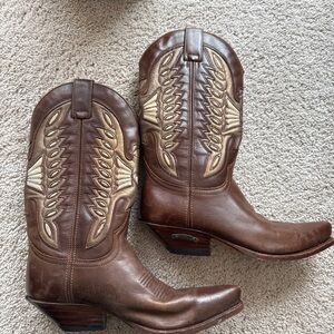Brown Vintage Western Cowboy Boots